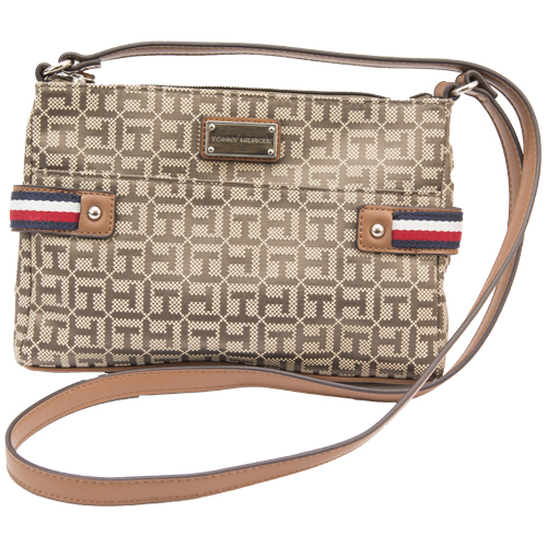 Ladies Cross Body By Tommy Hilfiger (Brown)